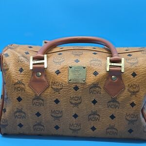 MCM Brown Monogram Handbag